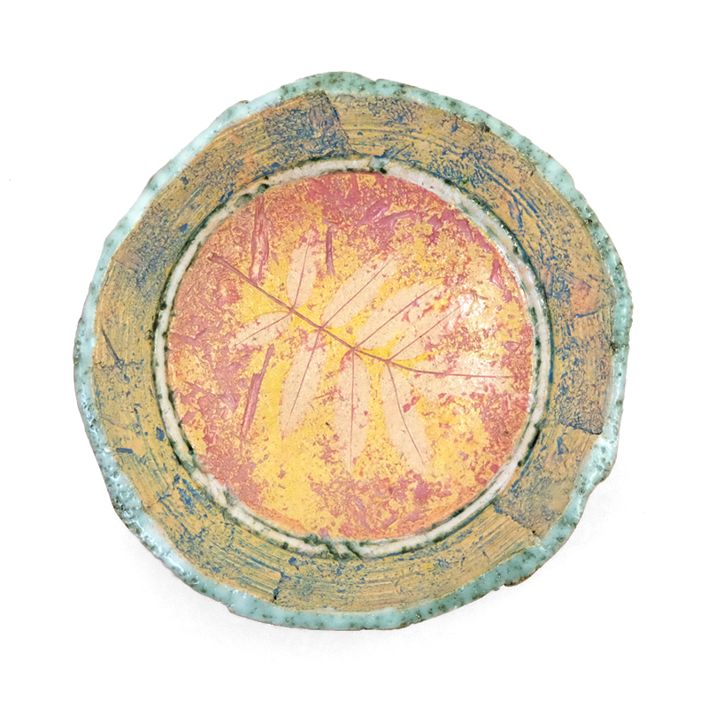 Тарелка "Лист рябины", ø 18cm
